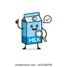 Milk mascot character vector design