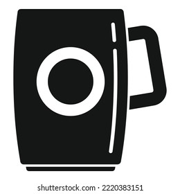 Milk mug icon simple vector. Hot cup. Ceramic mug