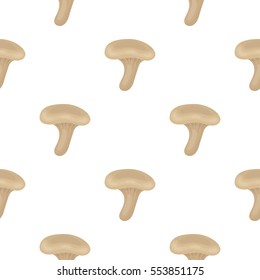 Milk mushroom icon in cartoon style isolated on white background. Mushroom pattern stock vector illustration.