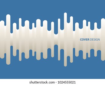 Milk on blue background. Abstract wavy background for banner, flyer and poster. Dynamic effect. Vector illustration. Can be used for advertising, marketing, presentation.