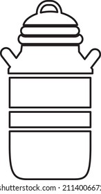milk outline can icon vector illustration.eps