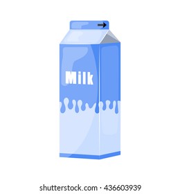 Milk pack colorful icon