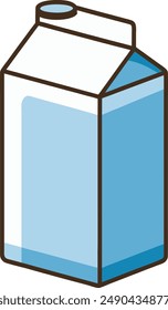 Leche, paquete, lácteos, bebida icono Imagen de Vector. También se puede utilizar para la Asistencia al cliente y la IU. Adecuado para su uso en App de Web, App móviles y medios impresos.