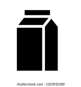milk pack glyph icon