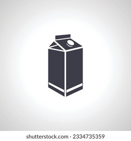 Milk pack icon, Milk pack icon.