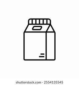 milk pack icon sign vector