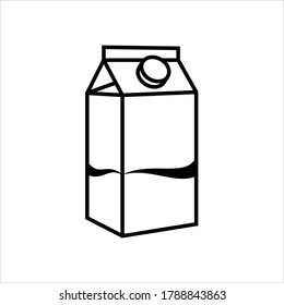 Illustration zum Milchpaket - Vektorgrafik