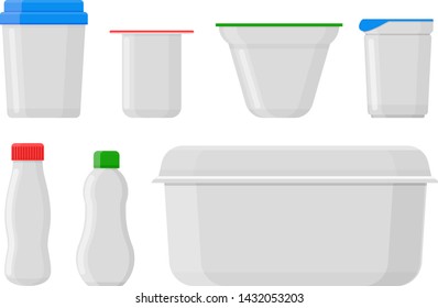 Milk pack vector empty glass jar glassware blank dairy products cheese packaging illustration glassful set of container cupping glass bottle packaging template isolated on white background