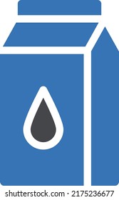 Milchpaket Vektorgrafik auf transparentem Hintergrund.Symbole in Premium-Qualität.Glyphen Vektorsymbol für Konzept und Grafikdesign.