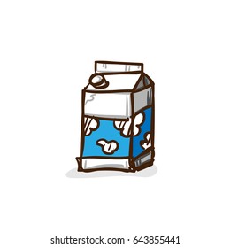 milk package drawing object
