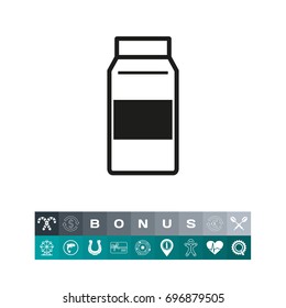 Milk package icon