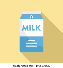 Milk package icon. Flat illustration of Milk package vector icon for web design