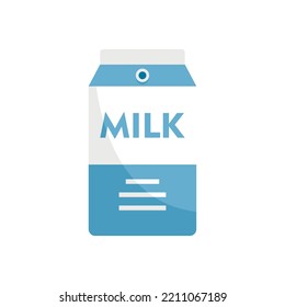 Milk package icon. Flat illustration of Milk package vector icon isolated on white background