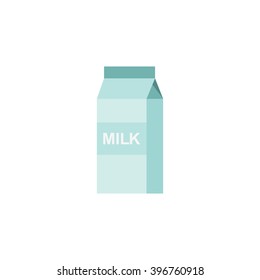 Milk Package icon. Milk isolated background. Pack milk vector illustration. Milk vector. Milk icon