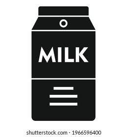 Milk package icon. Simple illustration of Milk package vector icon for web design isolated on white background