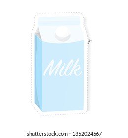 milk package sticker