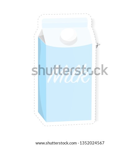 milk package sticker