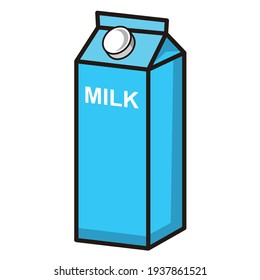 Milk Packaging Box Vector Design
