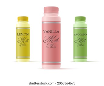 Milk packaging with a choice of flavors