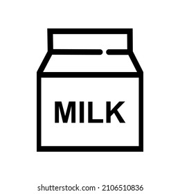 milk packaging icon or symbol design