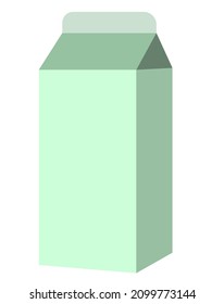 Milk packaging isolated icon. Dairy and food concept. For logos and banners. Vector illustration.
