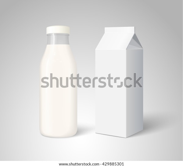 Download Milk Packaging Mockup Stock Vector Royalty Free 429885301 PSD Mockup Templates