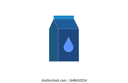 Icono de paquete de leche. Se puede usar para aplicaciones web y móviles.