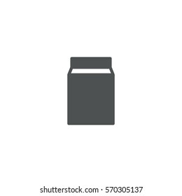 milk packet icon. sign design