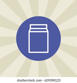 milk packet icon. sign design. background