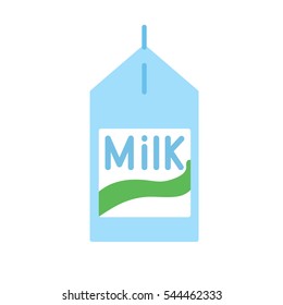 Milk. Paper packaging