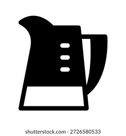 Icono de jarra de leche Ilustración de diseño de símbolo de Vector