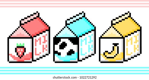 Milk pixel art