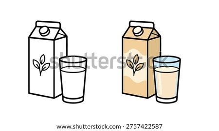 Milk and plant based drink comparison showing healthier alternative