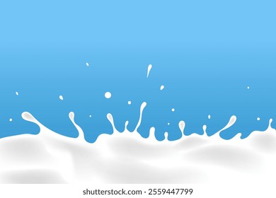 milk pool water splash background