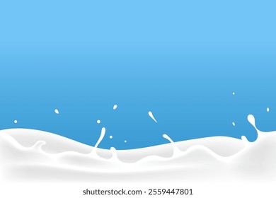 milk pool water splash background
