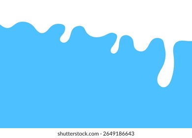 Milk pouring forms waves or ripples, a design element for a yogurt advertisement