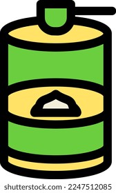 Milk Powder Line Filled Vector Icon Design