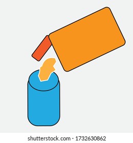 milk powder simple icon design vector illustration