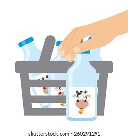 milk product design, vector illustration eps10 graphic 