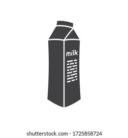 Milk product package sign design. Milk package vector icon. EPS 10 