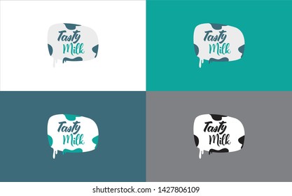 Milk Products Brand Vector Editable Logo Design