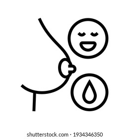 milk renewal line icon vector. milk renewal sign. isolated contour symbol black illustration