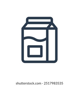 Milk Restaurant Menu Vector Icon