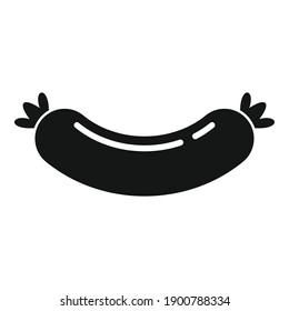 Milk sausage icon. Simple illustration of milk sausage vector icon for web design isolated on white background