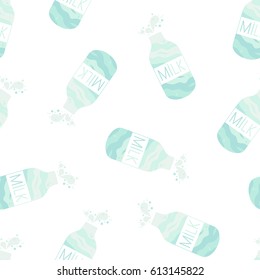 Milk Seamless Pattern