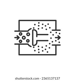 Milk separation, linear icon. Line with editable stroke