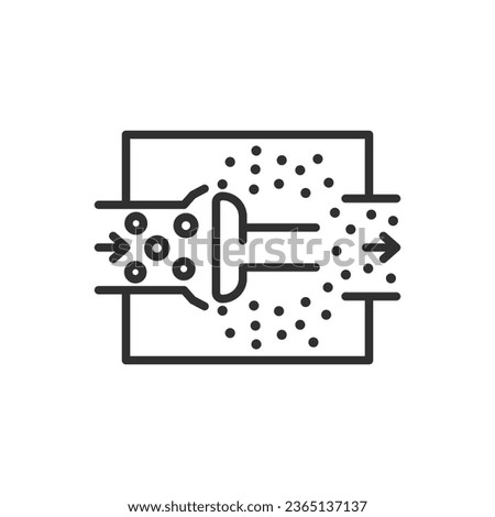 Milk separation, linear icon. Line with editable stroke