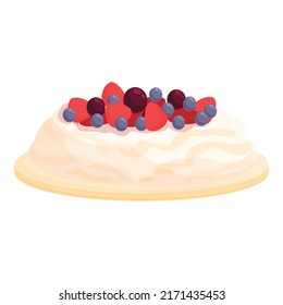 Milk shake cake icon cartoon vector. Australian food. Dish menu