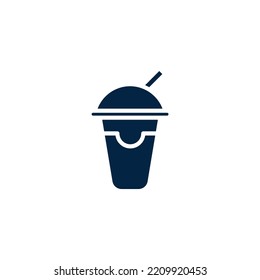 milk shake concept line icon. Simple element illustration. milk shake concept outline symbol design.