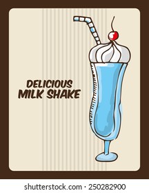 milk shake design, vector illustration eps10 graphic 